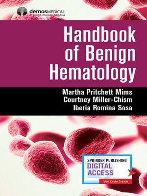 cover image of Handbook of Benign Hematology